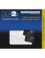 AudioControl LC2i User Manual предпросмотр