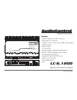 Предварительный просмотр 1 страницы AudioControl LL-6.1200 Quick Start Manual