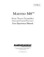 Предварительный просмотр 3 страницы AudioControl Maestro M8 User Experience Manual