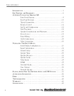 Preview for 4 page of AudioControl maestro m9 User Experience Manual