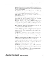Preview for 27 page of AudioControl maestro m9 User Experience Manual