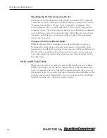 Preview for 38 page of AudioControl maestro m9 User Experience Manual
