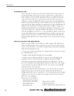 Preview for 44 page of AudioControl maestro m9 User Experience Manual