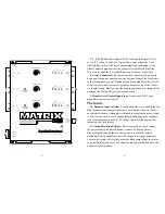 Preview for 3 page of AudioControl Matrix Plus Enjoyment Manual