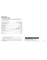 Preview for 9 page of AudioControl Matrix Plus Enjoyment Manual