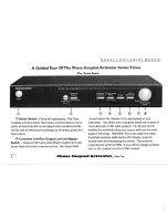 Preview for 5 page of AudioControl Phase Coupled Activator Three Series Owner'S Enjoyment Manual