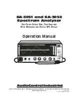 Preview for 1 page of AudioControl SA-3051 Operation Manual