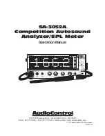 AudioControl SA-3052A Operation Manual предпросмотр