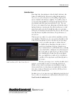 Предварительный просмотр 7 страницы AudioControl Savoy G3 Installer'S Manual