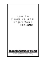 AudioControl Ten Series III User Manual preview