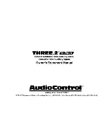 Preview for 2 page of AudioControl Three.2 Owner'S Enjoyment Manual