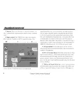 Preview for 8 page of AudioControl Three.2 Owner'S Enjoyment Manual