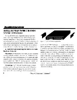 Preview for 10 page of AudioControl Three.2 Owner'S Enjoyment Manual