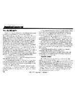 Preview for 18 page of AudioControl Three.2 Owner'S Enjoyment Manual