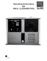 Audiodesksysteme Glass Vinyl Cleaner PRO Operating Instructions Manual preview