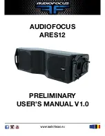 Preview for 1 page of AUDIOFOCUS ARES12 Preliminary User'S Manual