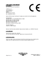 Preview for 4 page of AUDIOFOCUS ARES12 Preliminary User'S Manual