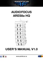 AUDIOFOCUS ARES8a HQ User Manual preview