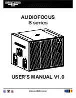 Preview for 1 page of AUDIOFOCUS S series User Manual