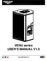 Preview for 1 page of AUDIOFOCUS VENU series User Manual