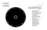 Предварительный просмотр 1 страницы Audiofrog CS802T Instruction Manual