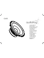 Предварительный просмотр 1 страницы Audiofrog G60S Instruction Manual