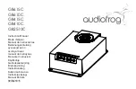 Предварительный просмотр 1 страницы Audiofrog GB615C Instruction Manual