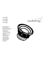 Audiofrog GS10D2 Instruction Manual preview