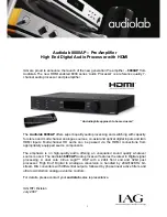 Audiolab 8000AP Brochure & Specs предпросмотр