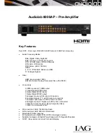 Предварительный просмотр 2 страницы Audiolab 8000AP Brochure & Specs