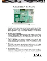 Предварительный просмотр 3 страницы Audiolab 8000AP Brochure & Specs