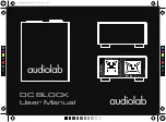 Audiolab DC BLOCK User Manual предпросмотр