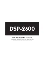 Audiolab DSP-2600 User Manual preview