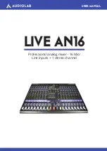 Предварительный просмотр 1 страницы Audiolab LIVE AN16 User Manual