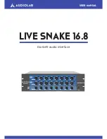 Audiolab LIVE SNAKE 16.8 User Manual предпросмотр