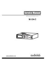 Предварительный просмотр 1 страницы Audiolab M-DAC Service Manual