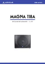 Audiolab MAGNA 118A User Manual предпросмотр