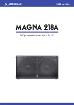 Audiolab MAGNA 218A User Manual preview