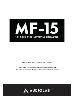 Audiolab MF-15 User Manual предпросмотр