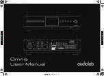 Предварительный просмотр 1 страницы Audiolab Omnia User Manual