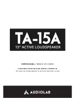 Предварительный просмотр 1 страницы Audiolab TA-15A User Manual