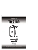 Audiolab TA-212A User Manual предпросмотр