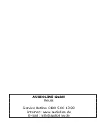 Preview for 48 page of AUDIOLINE AB878 Operating Instructions Manual