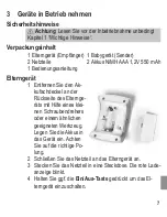 Preview for 7 page of AUDIOLINE Baby Care 10 Eco Zero Operating Instructions Manual