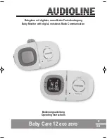 Preview for 1 page of AUDIOLINE Baby Care 12 eco zero Operating Instructions Manual