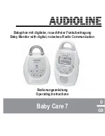 Preview for 1 page of AUDIOLINE Baby Care 7 Operating Instructions Manual