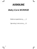 Предварительный просмотр 2 страницы AUDIOLINE Baby Care WINNIE Manual