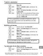 Preview for 33 page of AUDIOLINE BigTel 110 Operating Instructions Manual