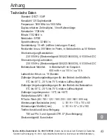 Preview for 45 page of AUDIOLINE BigTel 110 Operating Instructions Manual