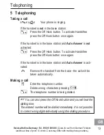 Preview for 63 page of AUDIOLINE BigTel 110 Operating Instructions Manual